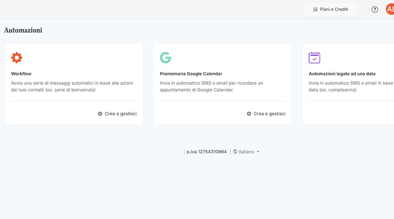 Gestione Automazioni sulla Piattaforma Fidelity Card - MKM Digital, Milano